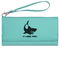 Sharks Ladies Wallet - Leather - Teal - Front View