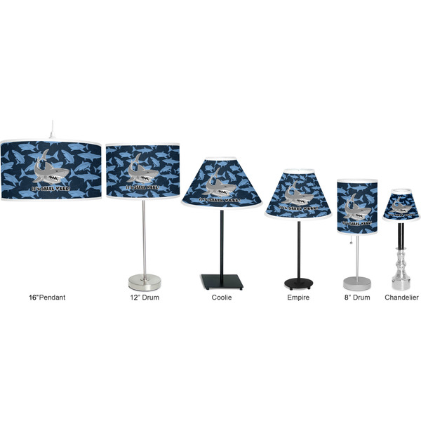 Sharks Lamp Full View Size Comparison