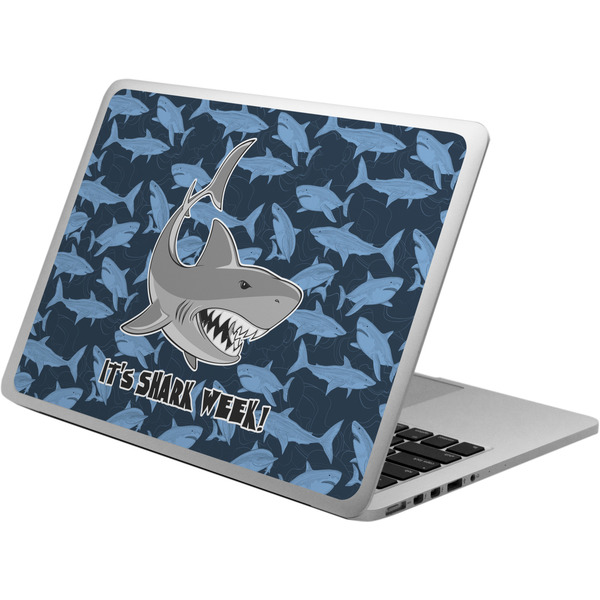 Custom Sharks Laptop Skin - Custom Sized w/ Name or Text