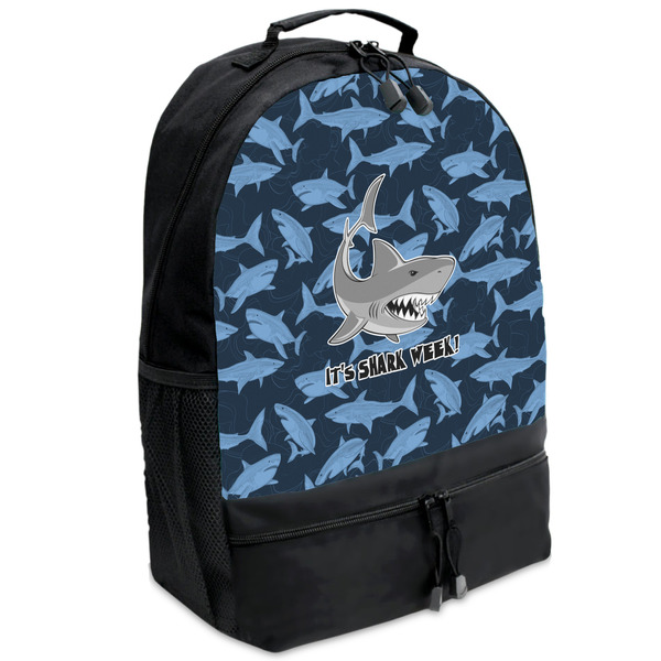 Custom Sharks Backpacks - Black (Personalized)