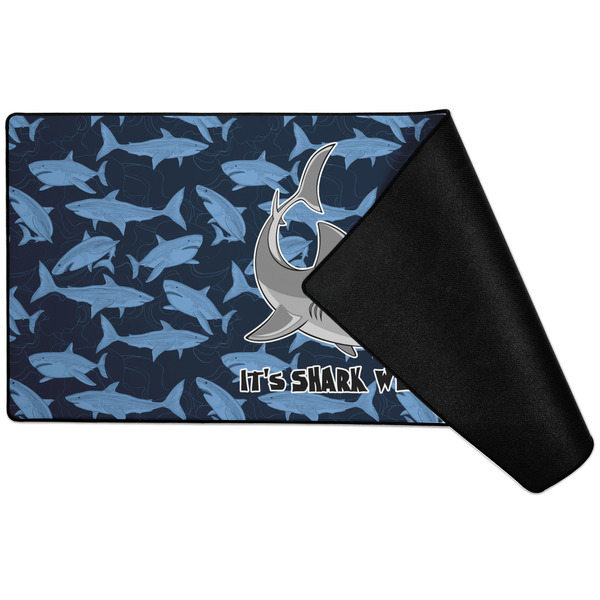 Sharks Large Gaming Mats - FRONT W/ FOLD