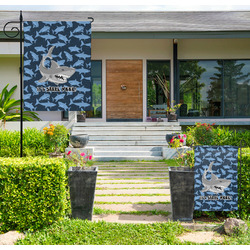 Sharks Large Garden Flag - Double Sided (Personalized)