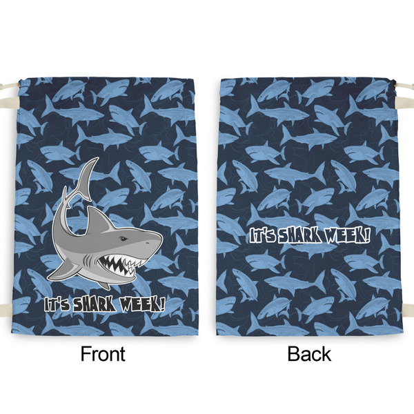 Sharks Large Laundry Bag - Front & Back View