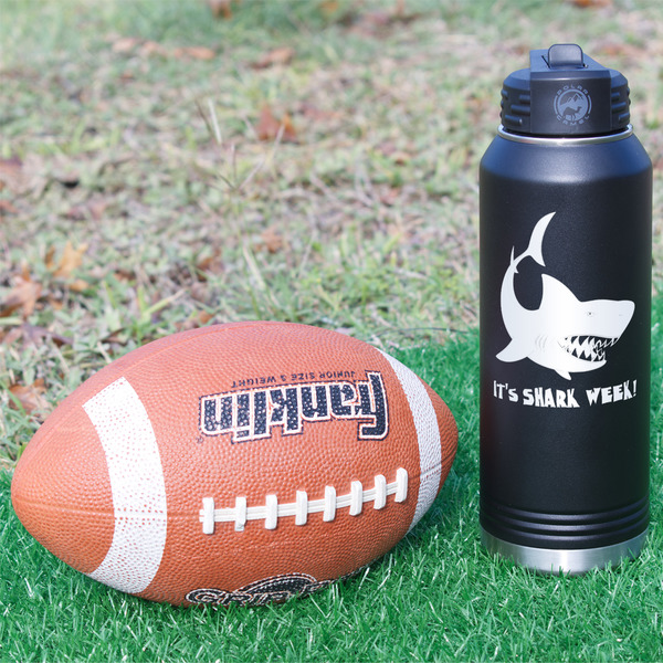 Sharks Laser Engraved Water Bottles - In Context