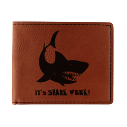 Sharks Leatherette Bifold Wallet (Personalized)