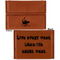 Sharks Leather Business Card Holder - Front Back