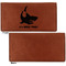 Sharks Leather Checkbook Holder Front and Back Single Sided - Apvl