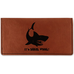 Sharks Leatherette Checkbook Holder (Personalized)