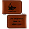 Sharks Leatherette Magnetic Money Clip - Front and Back