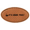 Sharks Leatherette Oval Name Badges with Magnet - Main