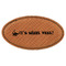 Sharks Leatherette Oval Name Badge with Magnet (Personalized)