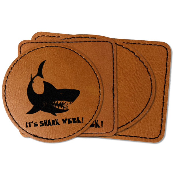 Custom Sharks Faux Leather Iron On Patch (Personalized)