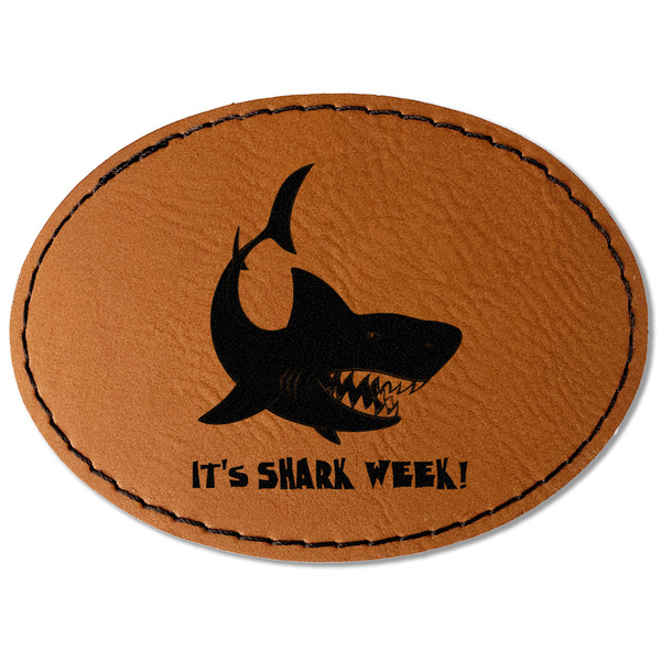 Sharks Leatherette Patches - Oval