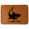 Sharks Leatherette Patches - Rectangle