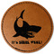 Sharks Leatherette Patches - Round