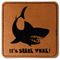 Sharks Leatherette Patches - Square