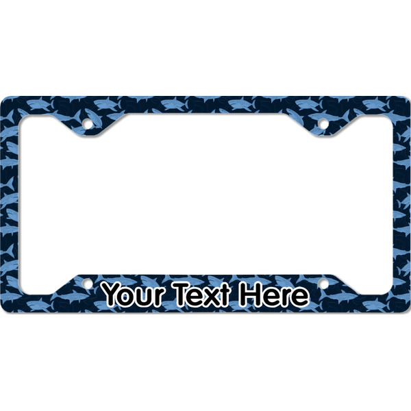 Custom Sharks License Plate Frame - Style C (Personalized)