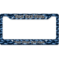 Sharks License Plate Frame - Style B (Personalized)