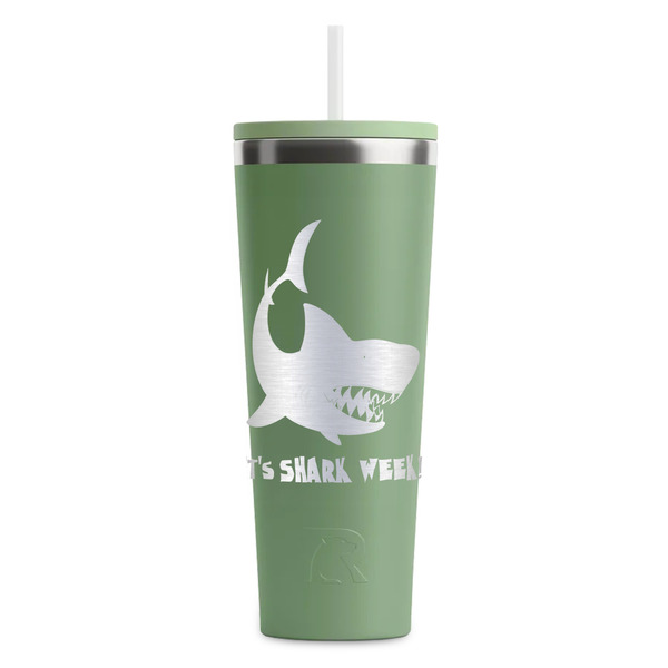 Sharks Light Green RTIC Everyday Tumbler - 28 oz. - Front