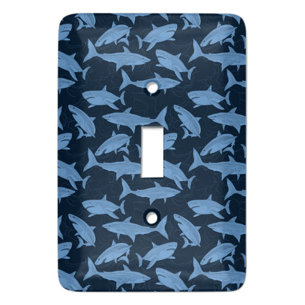 Custom Sharks Light Switch Cover (Single Toggle)