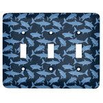 Sharks Light Switch Cover (3 Toggle Plate)