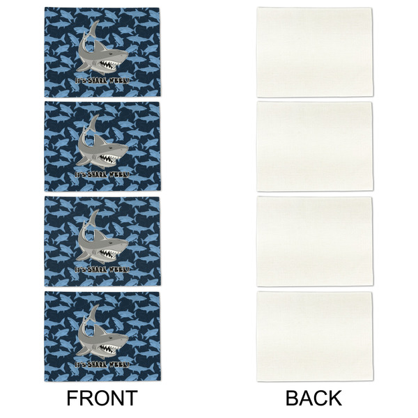 Sharks Linen Placemat - APPROVAL Set of 4 (single sided)
