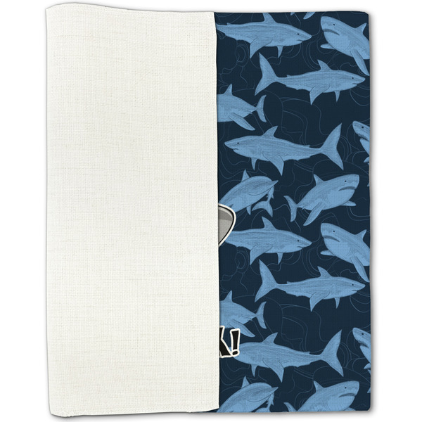 Sharks Linen Placemat - Folded Half