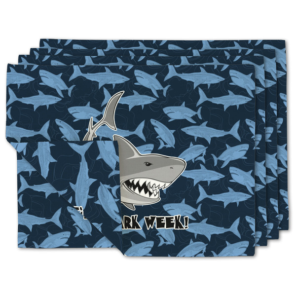 Custom Sharks Linen Placemat w/ Name or Text