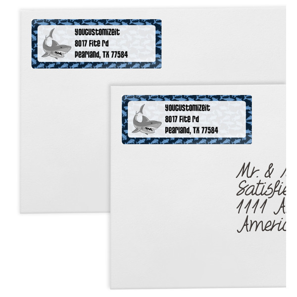 Sharks Mailing Labels - Double Stack Close Up