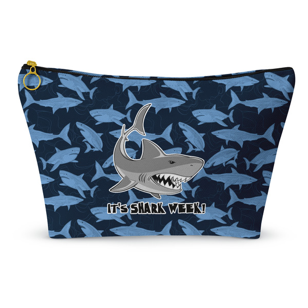 Custom Sharks Makeup Bag - Small - 8.5"x4.5" w/ Name or Text