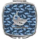 Sharks Compact Makeup Mirror w/ Name or Text