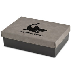Sharks Gift Boxes w/ Engraved Leather Lid (Personalized)