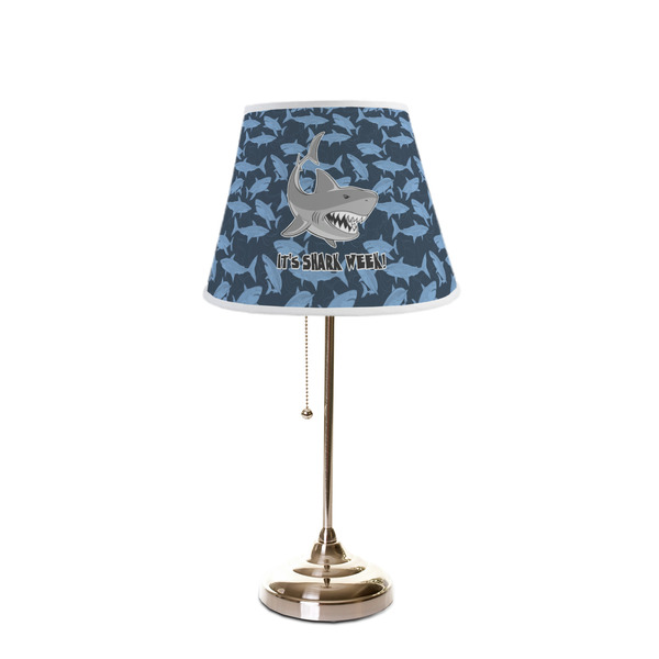 Sharks Poly Film Empire Lampshade - On Stand