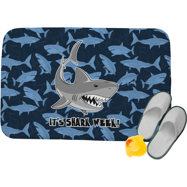 Custom Sharks Memory Foam Bath Mat (Personalized)