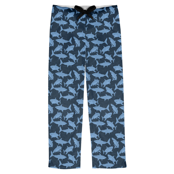 Custom Sharks Mens Pajama Pants - XS