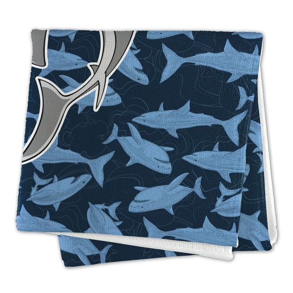 Sharks Microfiber Dish Rag - FOLDED (square)