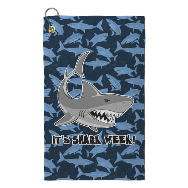 Custom Sharks Microfiber Golf Towel - Small (Personalized)