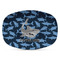 Sharks Plastic Platter - Microwave & Oven Safe Composite Polymer (Personalized)