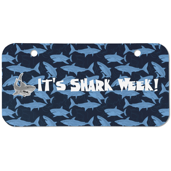 Custom Sharks Mini/Bicycle License Plate (2 Holes) (Personalized)