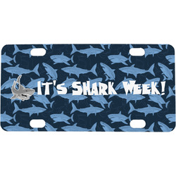 Sharks Mini / Bicycle License Plate (4 Holes) (Personalized)