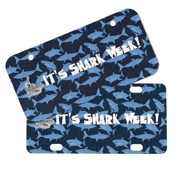 Sharks Mini License Plates - MAIN (4 and 2 Holes)
