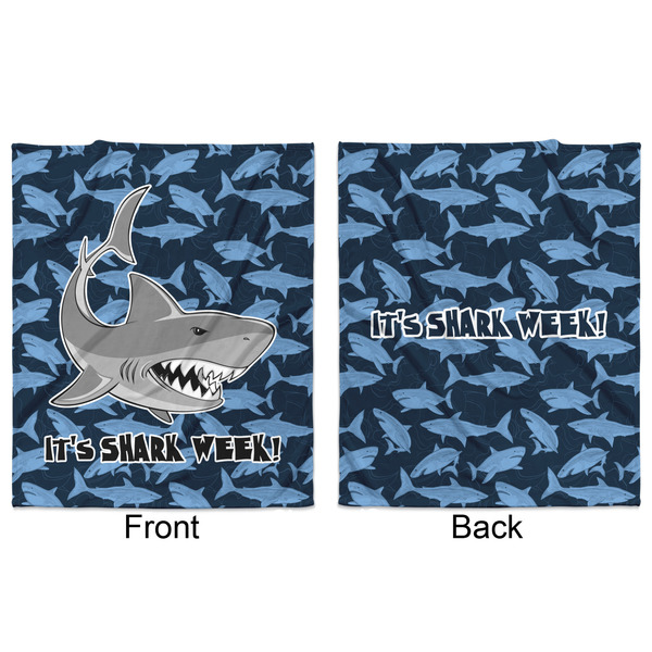 Sharks Minky Blanket - 50"x60" - Double Sided - Front & Back