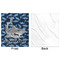 Sharks Minky Blanket - 50"x60" - Single Sided - Front & Back
