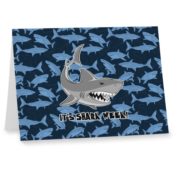 Custom Sharks Note cards w/ Name or Text