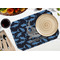 Sharks Octagon Placemat - Single front (LIFESTYLE) Flatlay