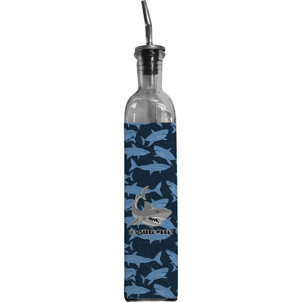 Custom Sharks Oil Dispenser Bottle w/ Name or Text