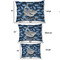 Sharks Outdoor Dog Beds - SIZE CHART