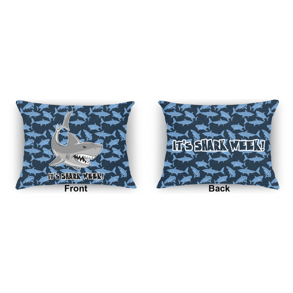 Sharks Outdoor Rectangular Throw Pillow (Front and Back)