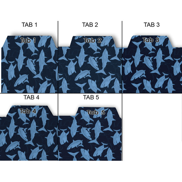 Sharks Page Dividers - Set of 5 - Approval