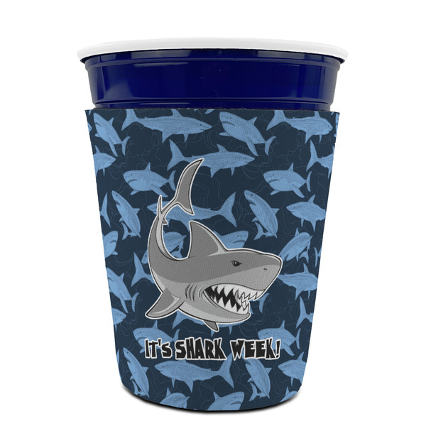 Sharks Party Cup Sleeves - without bottom - FRONT (on cup)